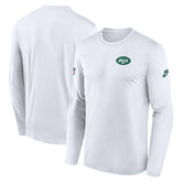 New York Jets Legend Small Logo Dri-FIT Long Sleeve T-Shirt - White discount