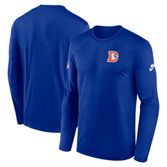 Denver Broncos Legend Small Logo Dri-FIT Long Sleeve T-Shirt - Royal for sale