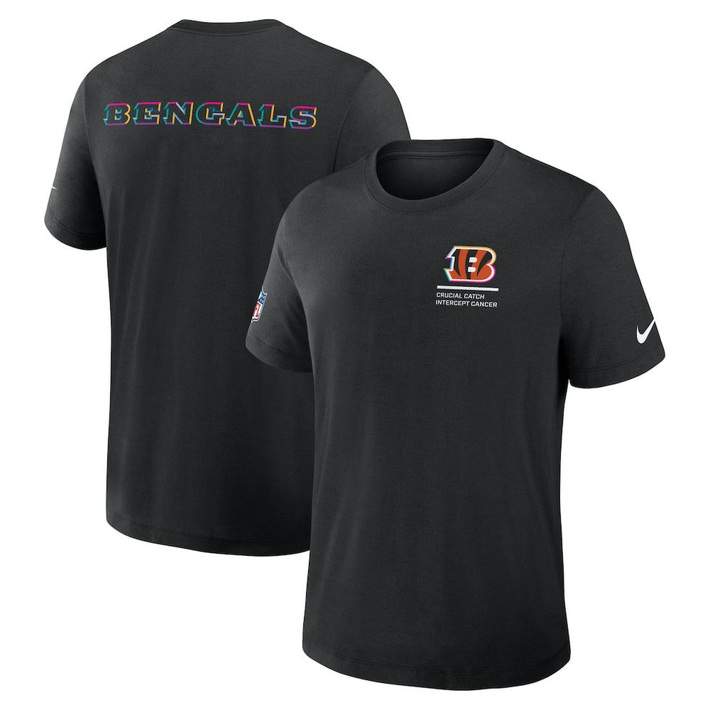 Cincinnati Bengals 2025 NFL Crucial Catch Tri-Blend Dri-FIT T-Shirt - Black discount