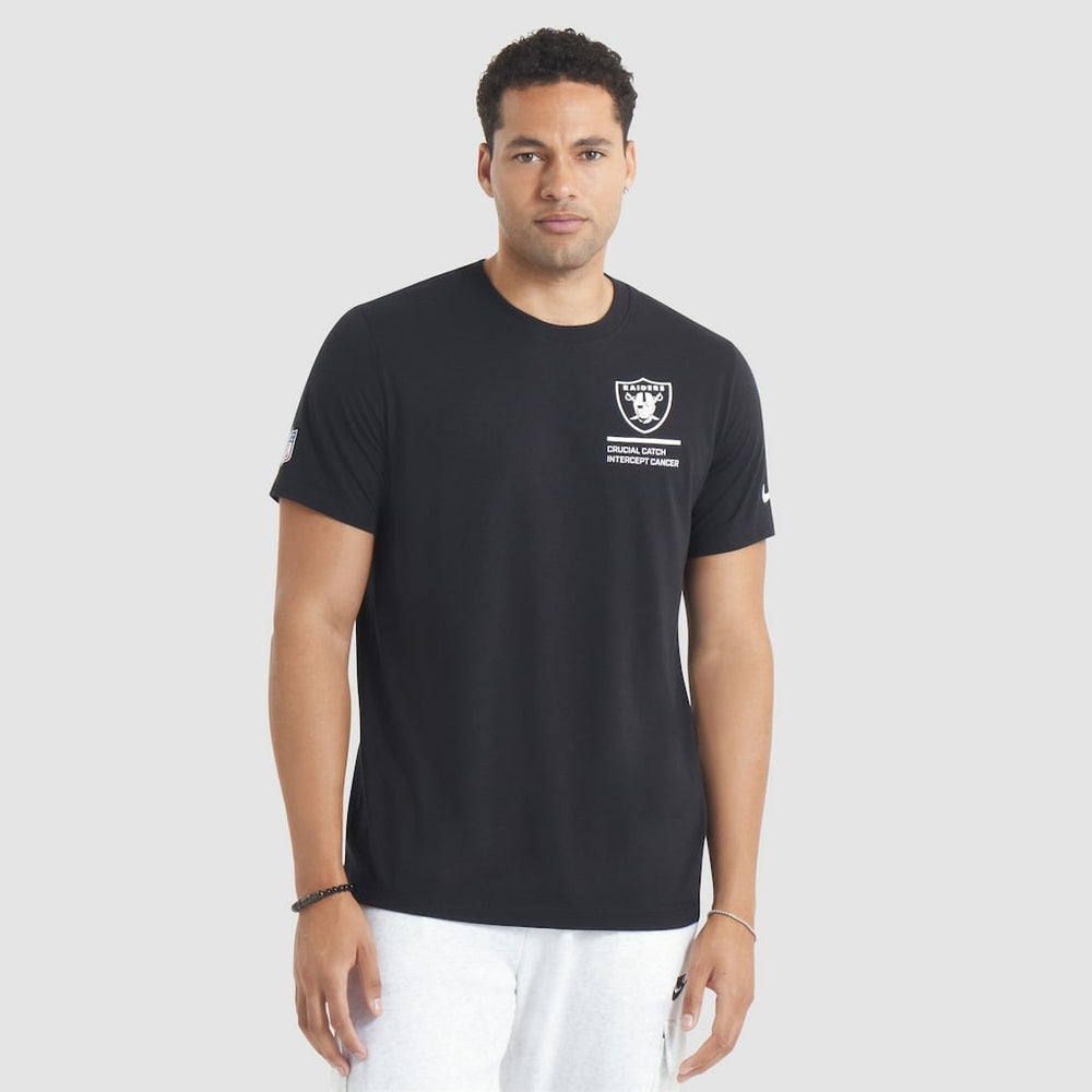 Las Vegas Raiders 2025 NFL Crucial Catch Tri-Blend Dri-FIT T-Shirt - Black for sale