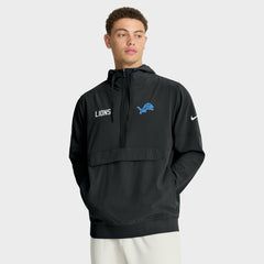 Detroit Lions Sideline Alt Pack Anorak Half-Zip Hoodie Jacket - Black on sale