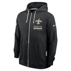 New Orleans Saints Sideline Standard Issue Utility Player Dri-FIT Full-Zip Hoodie - Black outlet