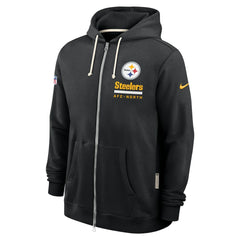 Pittsburgh Steelers Sideline Standard Issue Utility Player Dri-FIT Full-Zip Hoodie - Black for sale