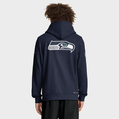 Seattle Seahawks Sideline Standard Issue Utility Player Dri-FIT Full-Zip Hoodie - College Navy discount