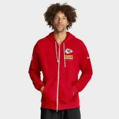 Kansas City Chiefs Sideline Standard Issue Utility Player Dri-FIT Full-Zip Hoodie - Red online