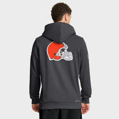 Cleveland Browns Sideline Standard Issue Utility Player Dri-FIT Full-Zip Hoodie - Anthracite on sale