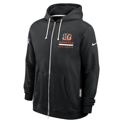 Cincinnati Bengals Sideline Standard Issue Utility Player Dri-FIT Full-Zip Hoodie - Black on sale