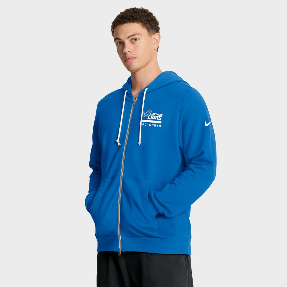 Detroit Lions Sideline Standard Issue Utility Player Dri-FIT Full-Zip Hoodie - Blue sale
