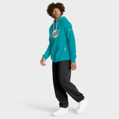 Miami Dolphins Sideline Standard Issue Initial Home Dri-FIT Hoodie - Aqua for sale