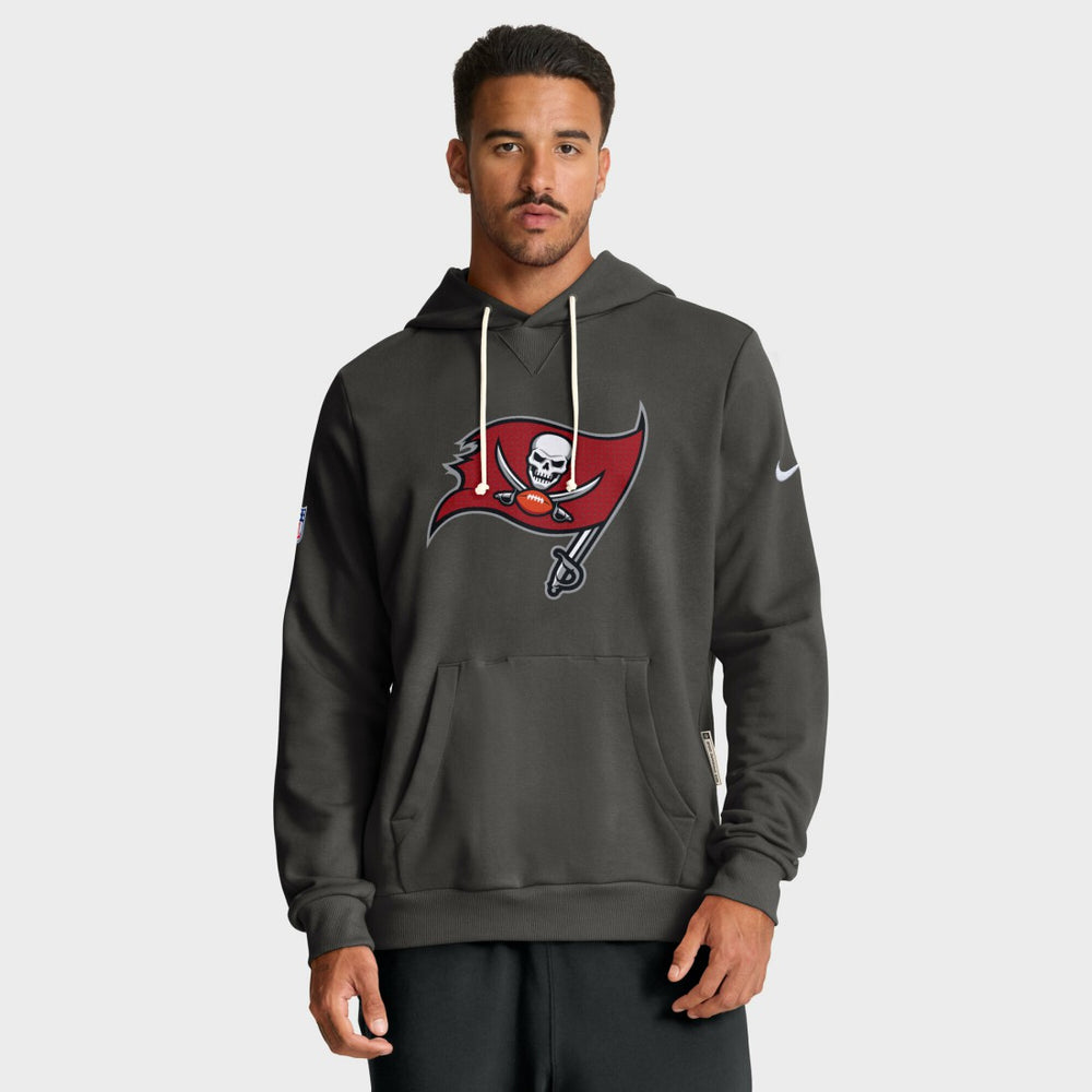 Tampa Bay Buccaneers Sideline Standard Issue Initial Home Dri-FIT Hoodie - Pewter outlet