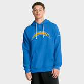 Los Angeles Chargers Sideline Standard Issue Initial Home Dri-FIT Hoodie - Powder Blue on sale