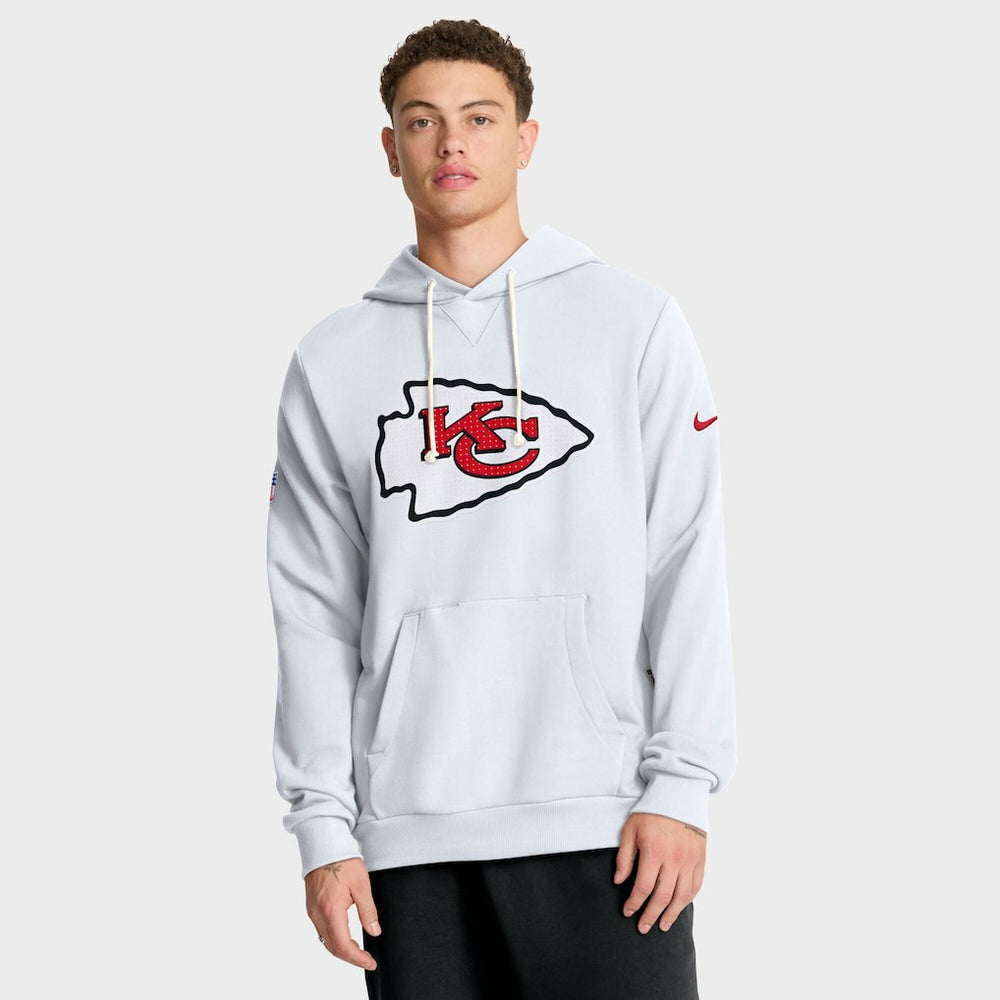 Kansas City Chiefs Sideline Standard Issue Initial Home Dri-FIT Hoodie - White online