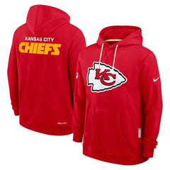 Kansas City Chiefs Sideline Standard Issue Initial Home Dri-FIT Hoodie - Red for sale
