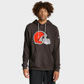 Cleveland Browns Sideline Standard Issue Initial Home Dri-FIT Hoodie - Brown cheap
