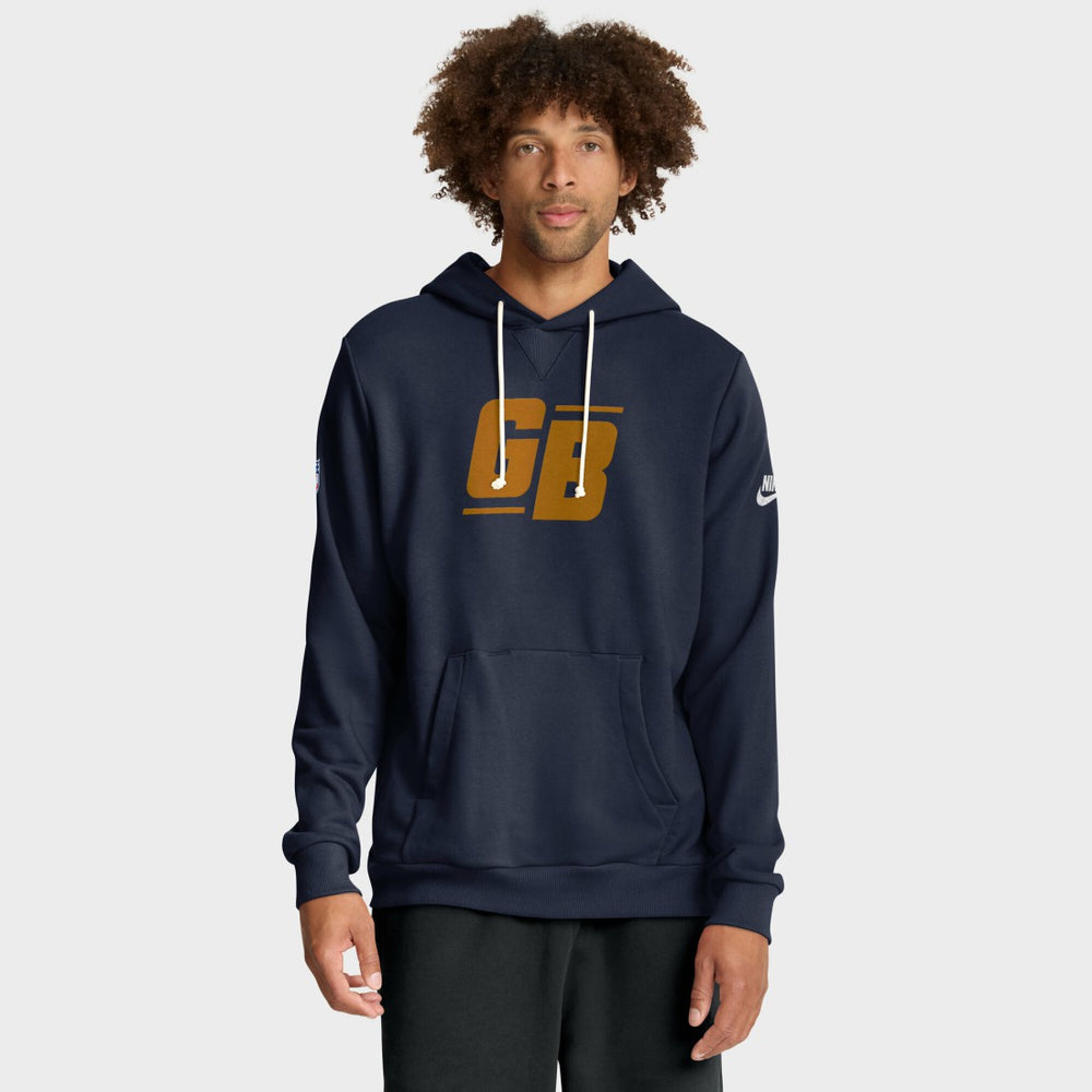 Green Bay Packers The 1923 Classic Sideline Dri-FIT Pullover Hoodie - Navy for sale