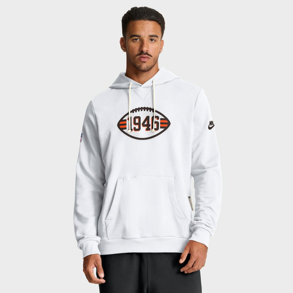 Cleveland Browns Sideline Standard Issue Alt 2 Dri-FIT Hoodie - White discount
