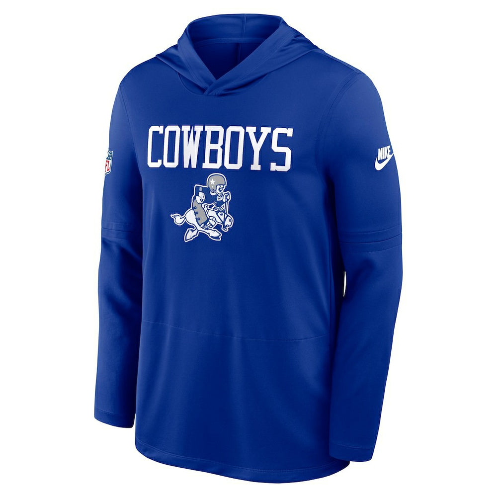 Dallas Cowboys Sideline Alt Pack Dri-FIT Lightweight Hooded Top - Royal discount