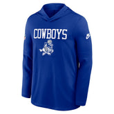 Dallas Cowboys Sideline Alt Pack Dri-FIT Lightweight Hooded Top - Royal discount
