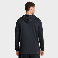 Houston Texans Sideline Pass Accuracy Dri-FIT Long Sleeve Hoodie T-Shirt - Blue online