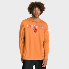 Tampa Bay Buccaneers Sideline Pass Accuracy Dri-FIT Long Sleeve Hoodie T-Shirt - Orange discount