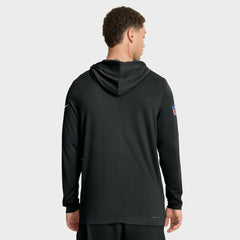 Cincinnati Bengals Sideline Pure Fury Performance Long Sleeve Hoodie T-Shirt - Black sale