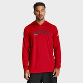 Houston Texans Sideline Pure Fury Performance Long Sleeve Hoodie T-Shirt - Red discount
