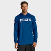 Indianapolis Colts Sideline Pure Fury Performance Long Sleeve Hoodie T-Shirt - Royal for sale