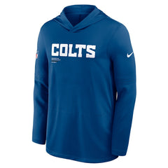 Indianapolis Colts Sideline Pure Fury Performance Long Sleeve Hoodie T-Shirt - Royal for sale