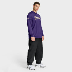 Minnesota Vikings Sideline Pure Fury Performance Long Sleeve Hoodie T-Shirt - Purple sale