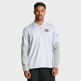 Kansas City Chiefs Sideline Dri-FIT Half-Zip Pullover - White sale