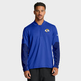 Los Angeles Rams Sideline Dri-FIT Half-Zip Pullover - Royal for sale
