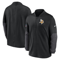 Minnesota Vikings Sideline Dri-FIT Half-Zip Pullover - Black for sale