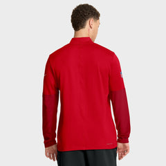 New England Patriots Sideline Dri-FIT Half-Zip Pullover - Red for sale