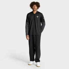 New Orleans Saints Sideline Dri-FIT Half-Zip Pullover - Black on sale