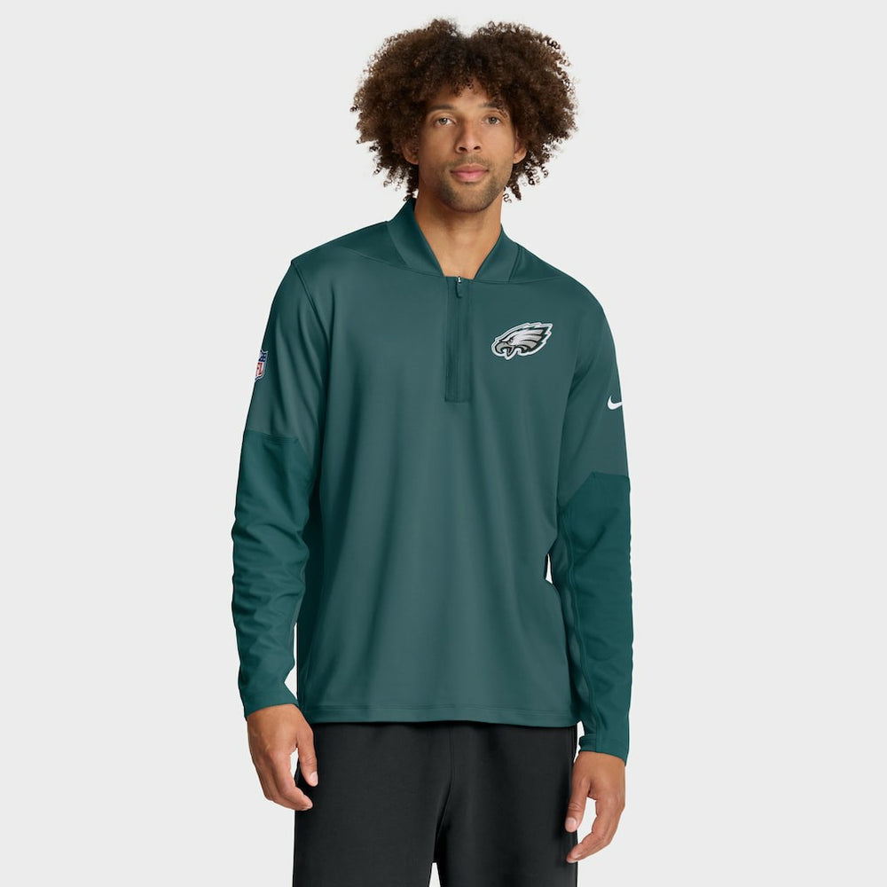 Philadelphia Eagles Sideline Dri-FIT Half-Zip Pullover - Green for sale