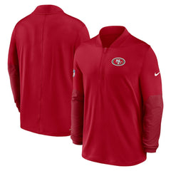 San Francisco 49ers Sideline Dri-FIT Half-Zip Pullover - Scarlet cheap