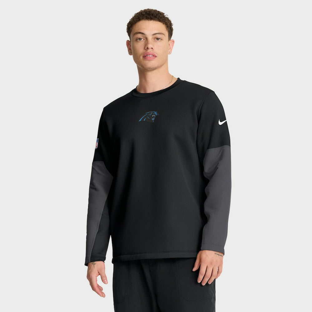 Carolina Panthers Sideline Coach Therma-FIT Long Sleeve T-Shirt - Black outlet