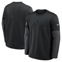 Carolina Panthers Sideline Coach Therma-FIT Long Sleeve T-Shirt - Black outlet
