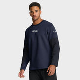 Seattle Seahawks Sideline Coach Therma-FIT Long Sleeve T-Shirt - College Navy online