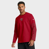 Tampa Bay Buccaneers Sideline Coach Therma-FIT Long Sleeve T-Shirt - Red on sale