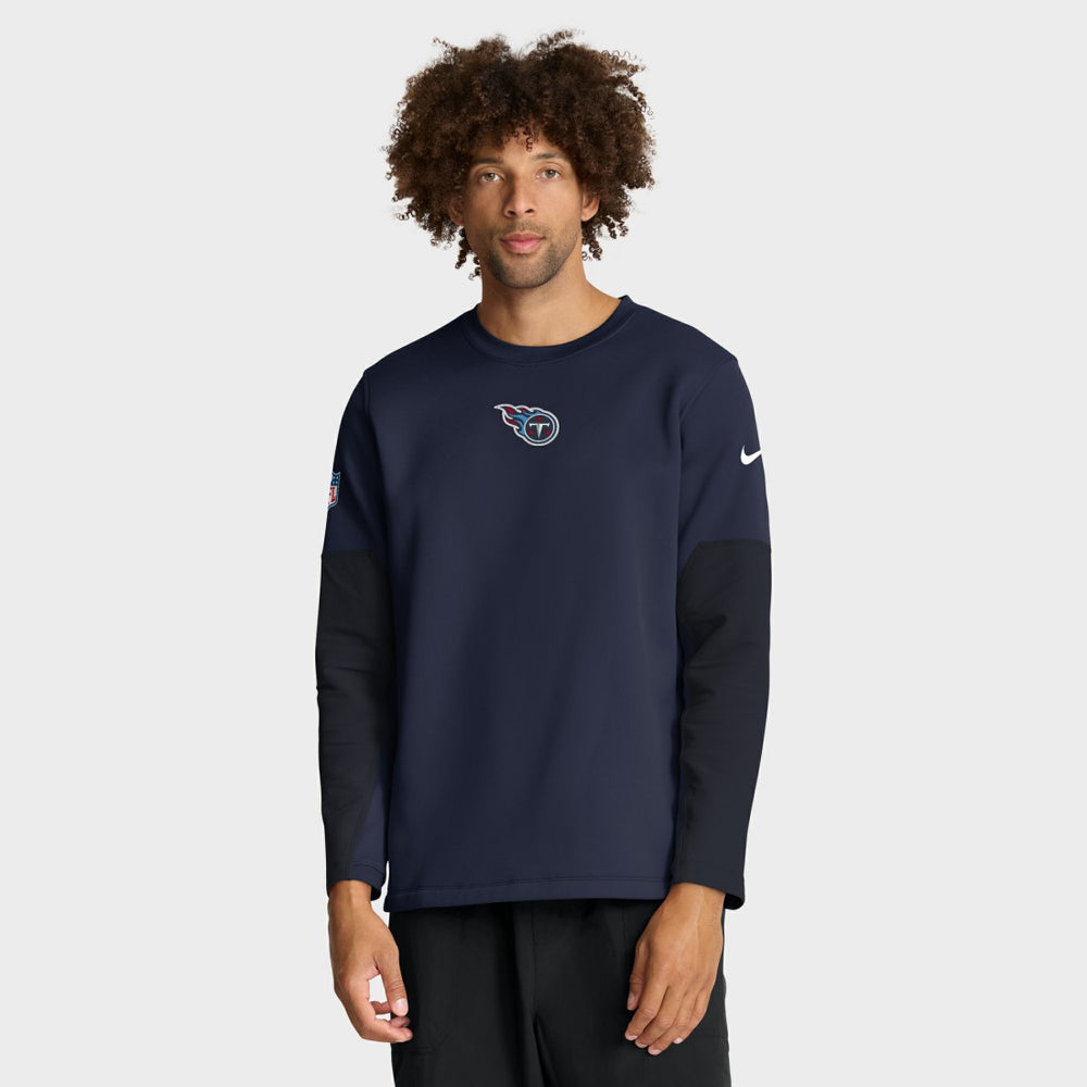 Tennessee Titans Sideline Coach Therma-FIT Long Sleeve T-Shirt - Navy cheap