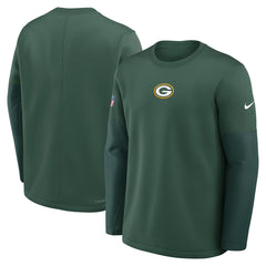 Green Bay Packers Sideline Coach Therma-FIT Long Sleeve T-Shirt - Green cheap
