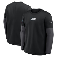 New York Jets Sideline Coach Therma-FIT Long Sleeve T-Shirt - Black cheap