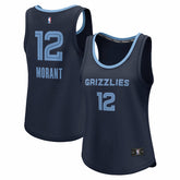 Ja Morant Memphis Grizzlies Women's Fast Break Player Jersey - Icon Edition - Navy on sale