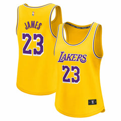 LeBron James Los Angeles Lakers Women's Fast Break Player Jersey - Icon Edition - Gold online