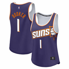 Devin Booker Phoenix Suns Women's Fast Break Player Jersey - Icon Edition - Purple online