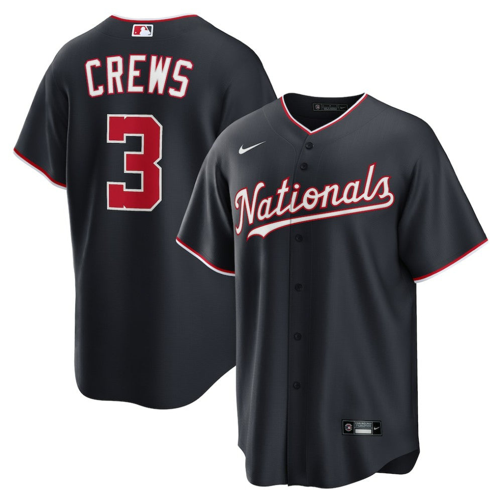 Dylan Crews Washington Nationals Alternate Replica Jersey Navy