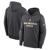 New Orleans Saints Toss Sweep Performance Pullover Hoodie - Anthracite for sale