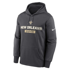 New Orleans Saints Toss Sweep Performance Pullover Hoodie - Anthracite for sale