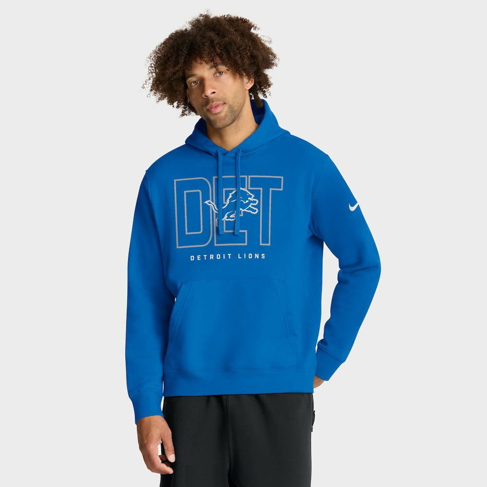Detroit Lions Busted Play Club Fleece Pullover Hoodie - Blue outlet